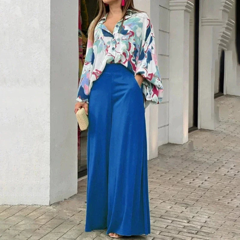 Floral Prints Shirt Pants Set - Palm and Thread