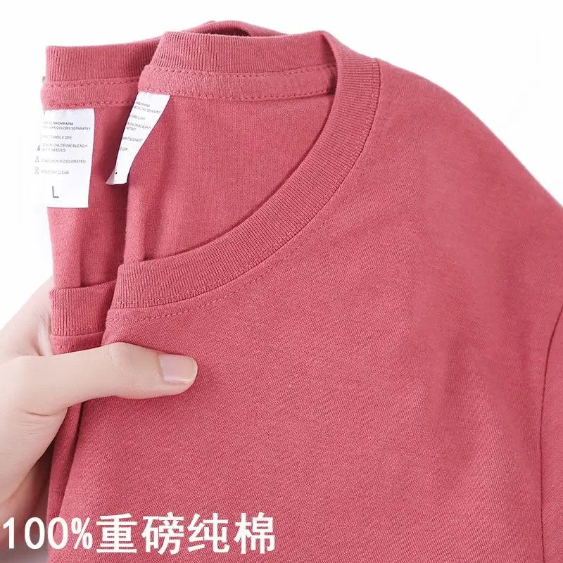 Cotton Solid Color O Neck Top - Palm and Thread