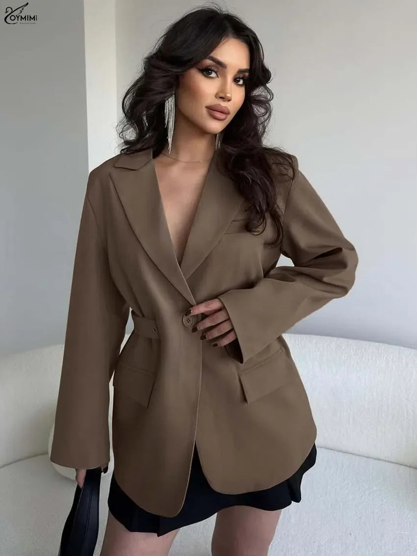 Elegant Single Button Pockets Blouse - Palm and Thread