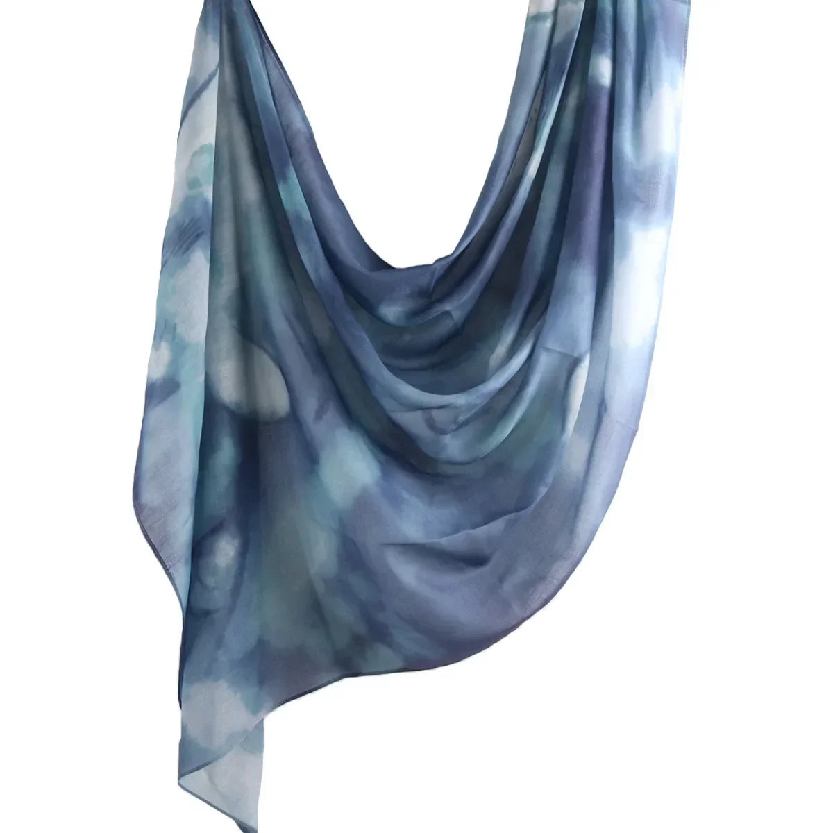 New Watercolor Tie-Dye Cotton Scarf - Palm and Thread