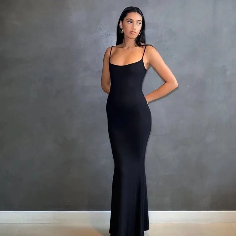 Sexy Fishtail Backless Dress