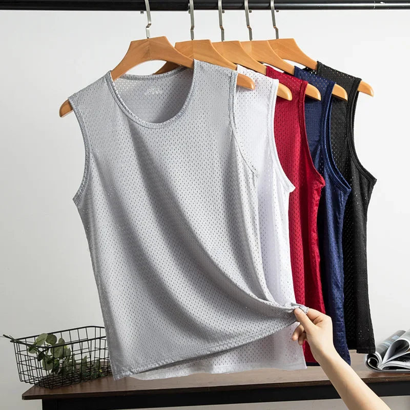 Ice Silk Mesh Tank Top - Palm and Thread