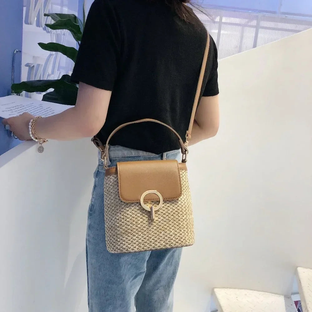 Beach Vacation Woven Bag - Palm and Thread