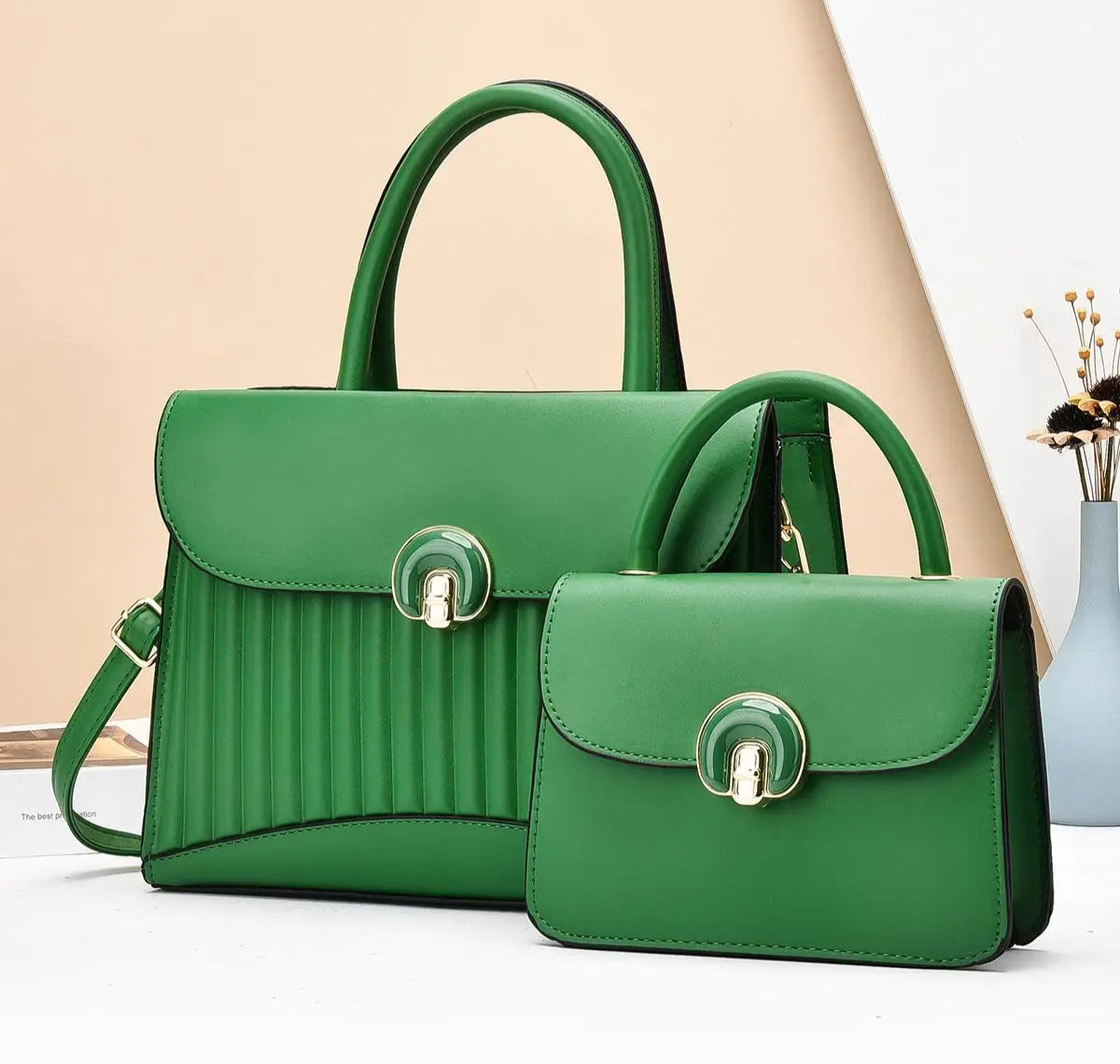 Two-Piece Set Handbag - Palm and Thread