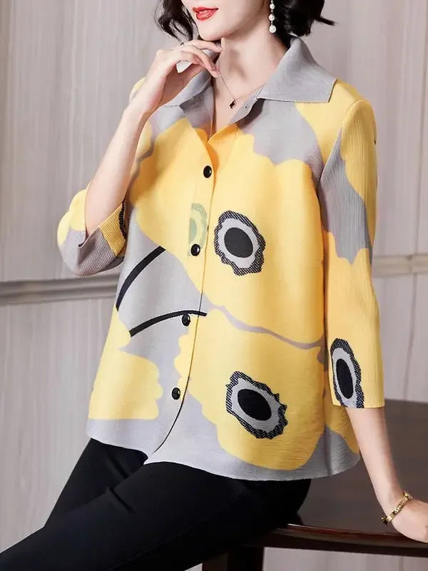 Loose Printed Shirt - Palm and Thread