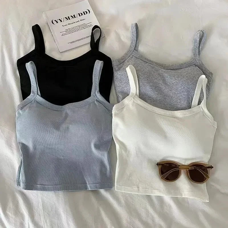 Sleeveless Basic Crop Top - Palm and Thread