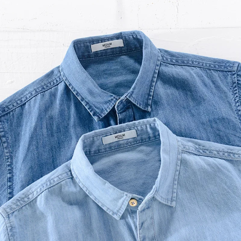 Denim Loose Trendy Shirt - Palm and Thread