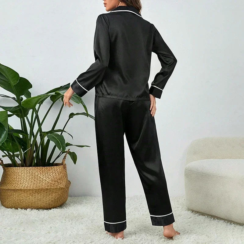 Plus Size Silk Soft Nightwear Pajama - Palm and Thread
