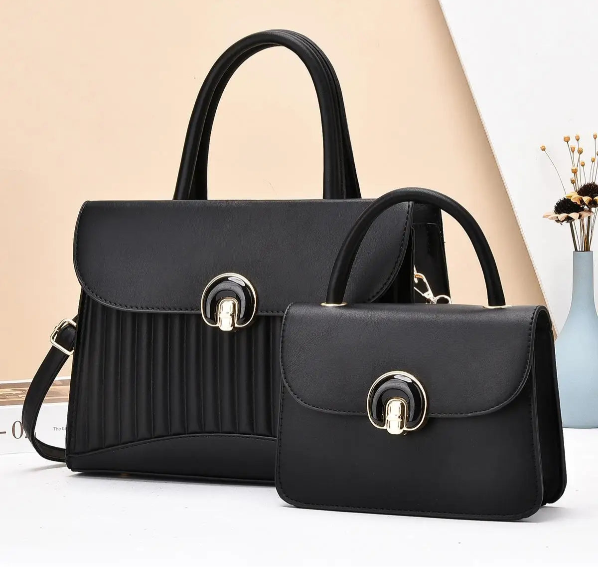 Two-Piece Set Handbag - Palm and Thread