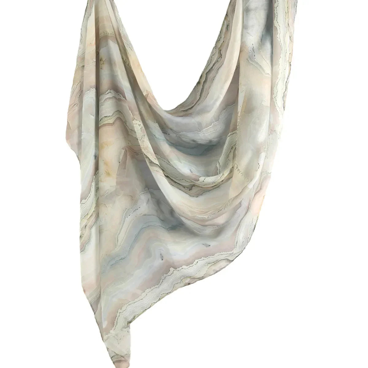 New Watercolor Tie-Dye Cotton Scarf - Palm and Thread