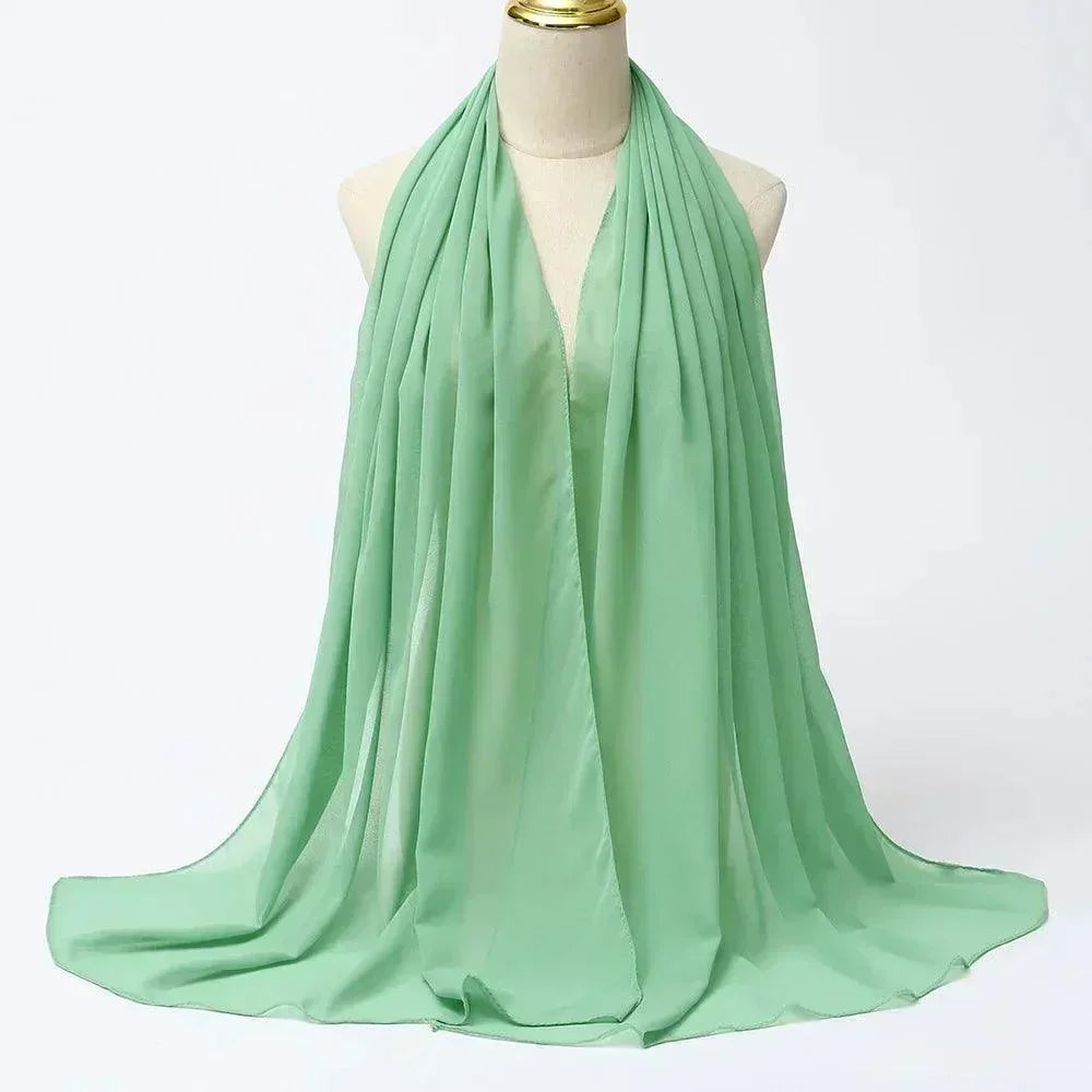 Chiffon Hijab Head Wrap - Palm and Thread