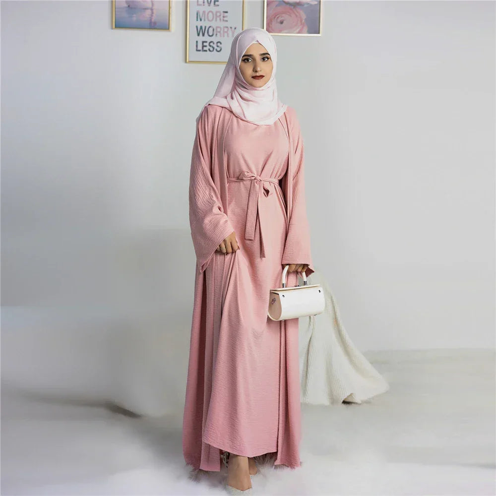 2 Piece Crepe Abaya - Palm and Thread