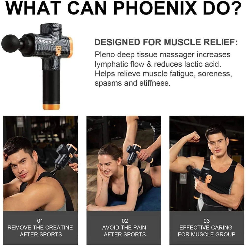 Phoenix A2 Massage Gun Deep Body Massager - Palm and Thread