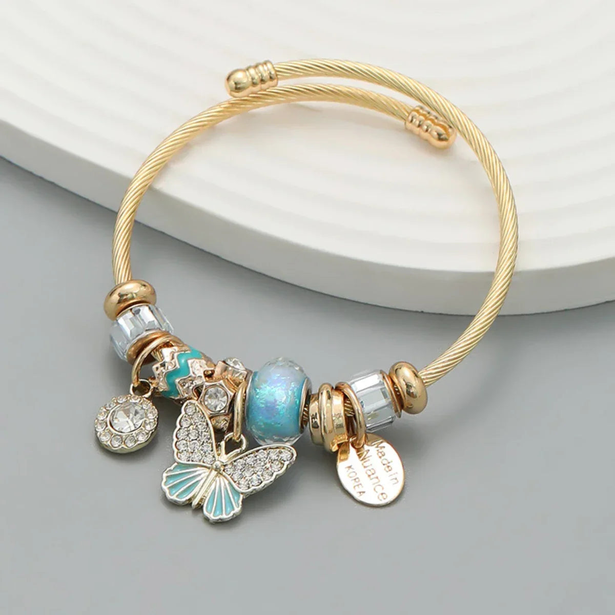 Fashion Multi Element Stainless Steel Panadora - Palm and Thread