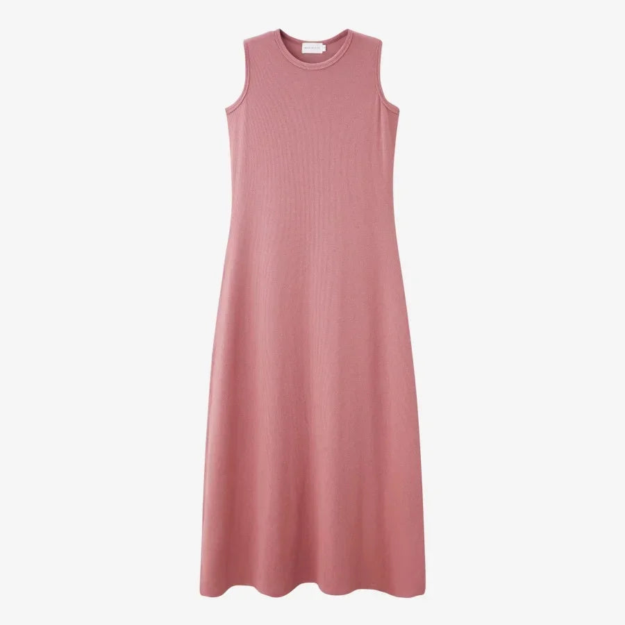 Ribbing closed-fit wrap tops + Aline dress - Palm and Thread