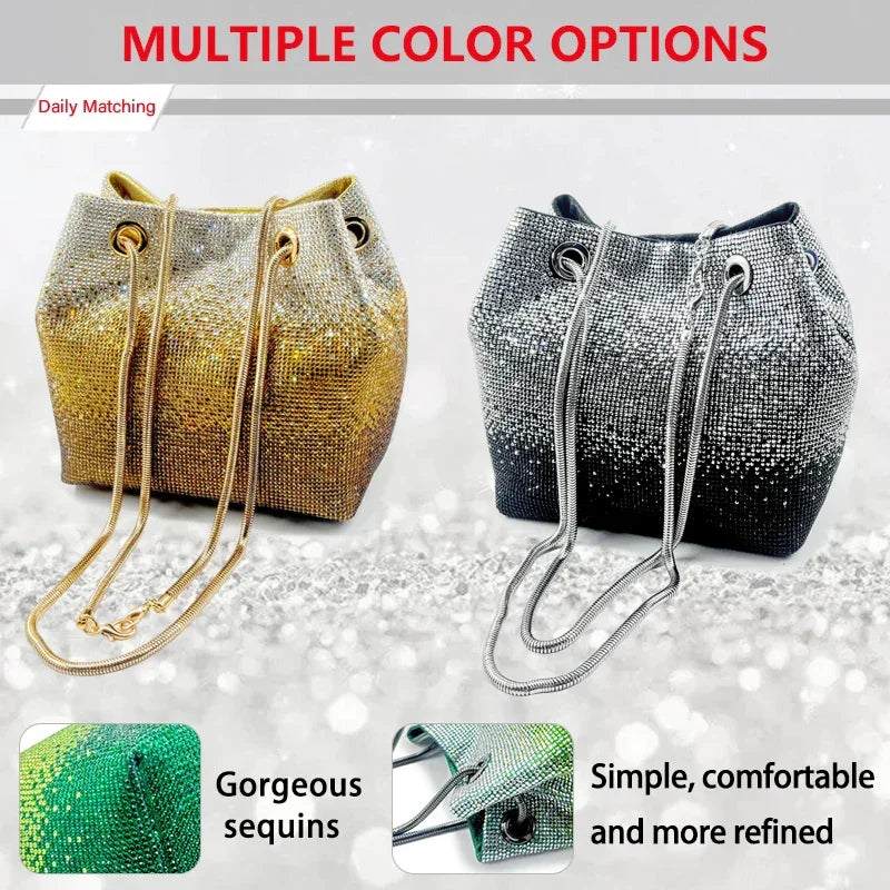 Italian Design Luxury Shiny Handbag - Palm and Thread