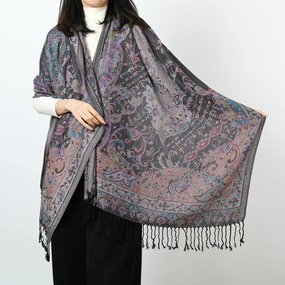 Pashmina Hijab Scarf Printed Hijab - Palm and Thread