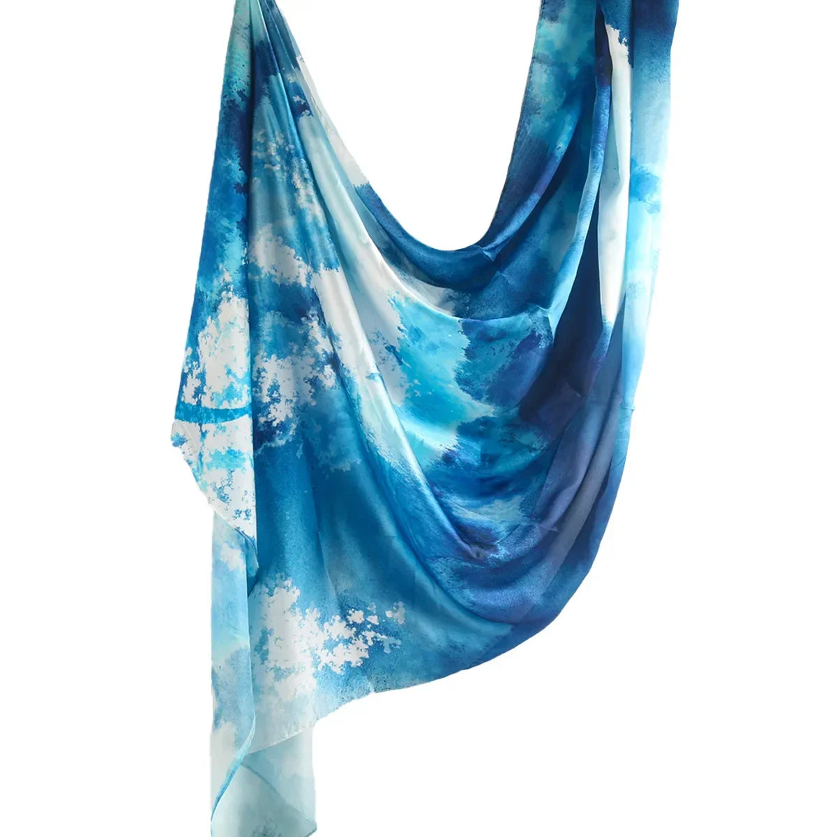 Water Print Shawl Chiffon Silk Hijab - Palm and Thread