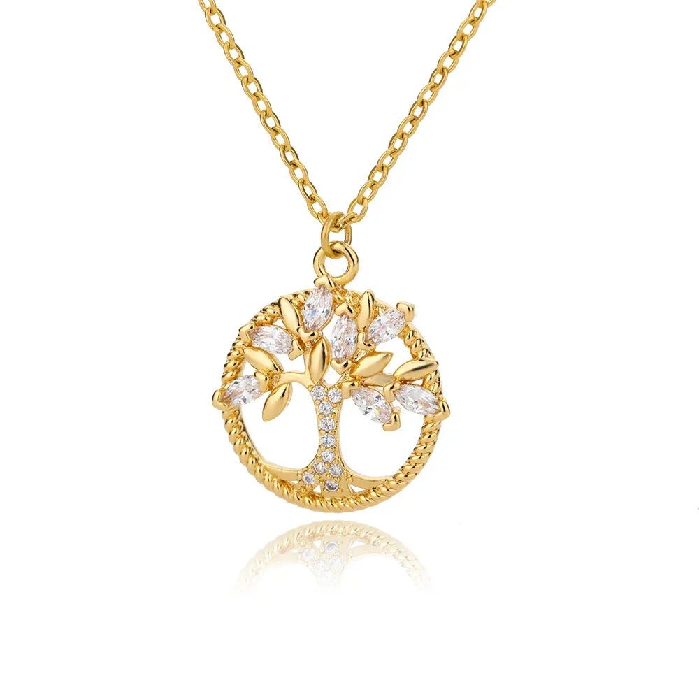 Tree of Life Stainless Steel Necklaces - Palm and Thread