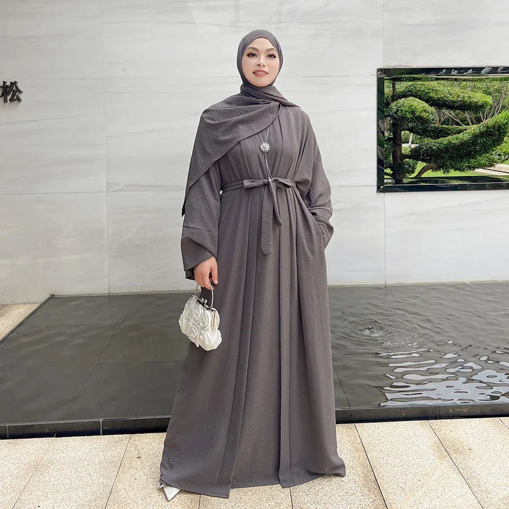 2 Piece Crepe Abaya - Palm and Thread