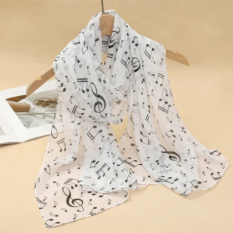 New Print Chiffon Scarf Shawl - Palm and Thread