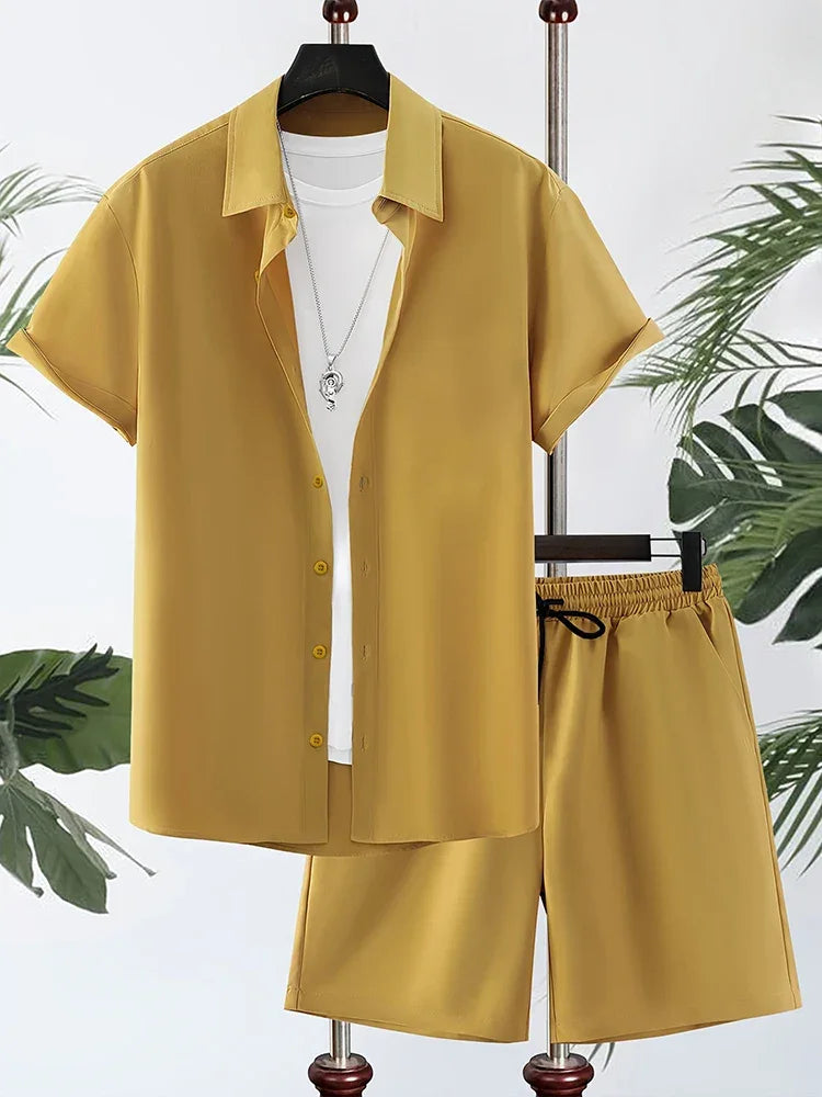 Hawaiian Trend 2 Piece Shorts Top Suit - Palm and Thread