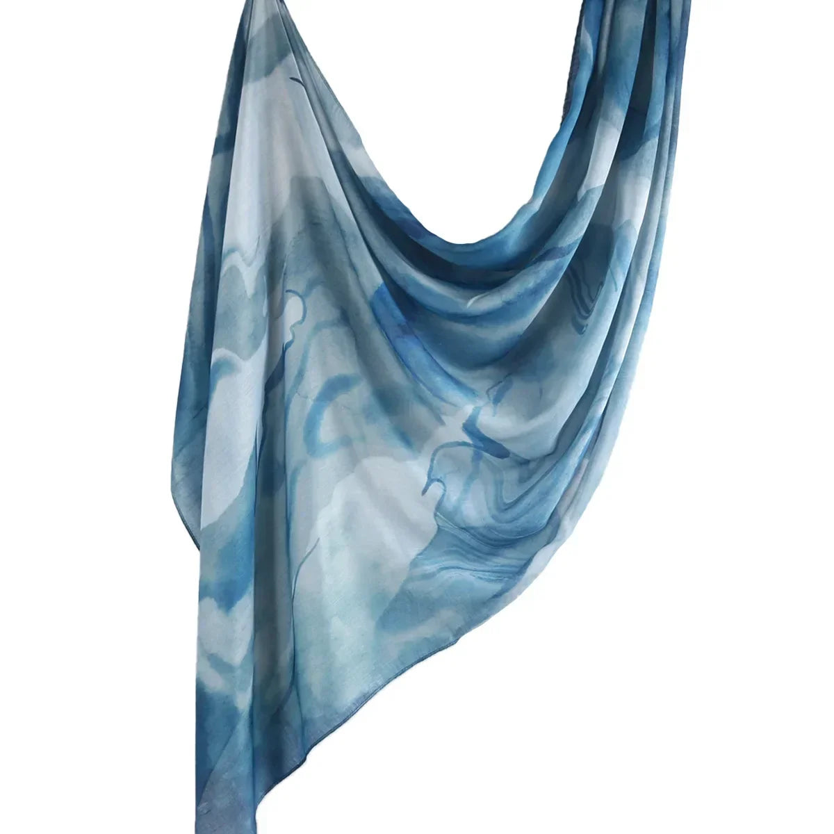 New Watercolor Tie-Dye Cotton Scarf - Palm and Thread