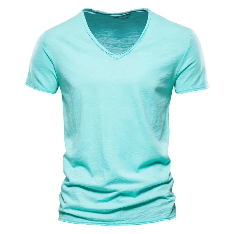 Brand Quality 100% CottonT-shirt V-neck Fashion - Palm and Thread