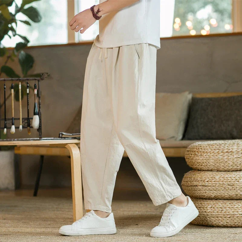 Cotton Linen Fashion Casual Pant - Palm and Thread