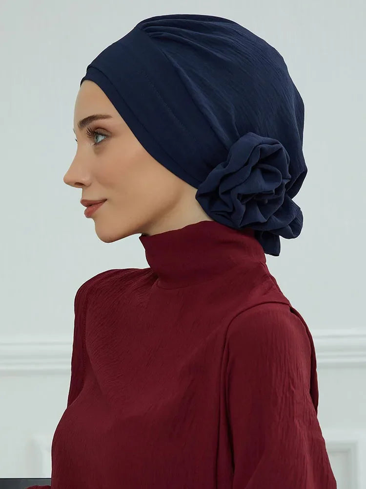 Plain Instant Turban Hat Inner Hijab - Palm and Thread