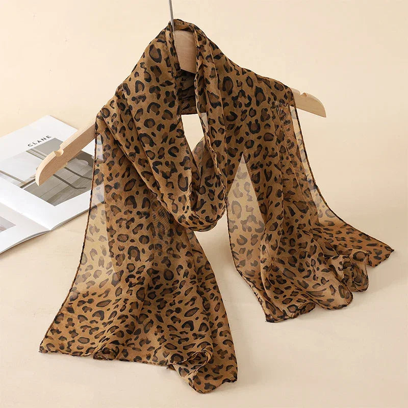 New Print Chiffon Scarf Shawl - Palm and Thread