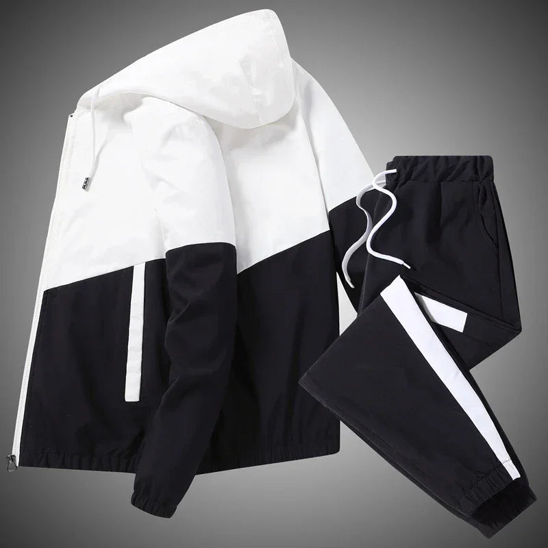 Tracksuit Casual Joggers Hooded Sportswear Set - Palm and Thread