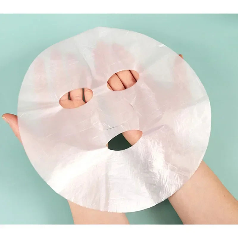 Disposable Face Plastic Paper Transparent PE Mask - Palm and Thread
