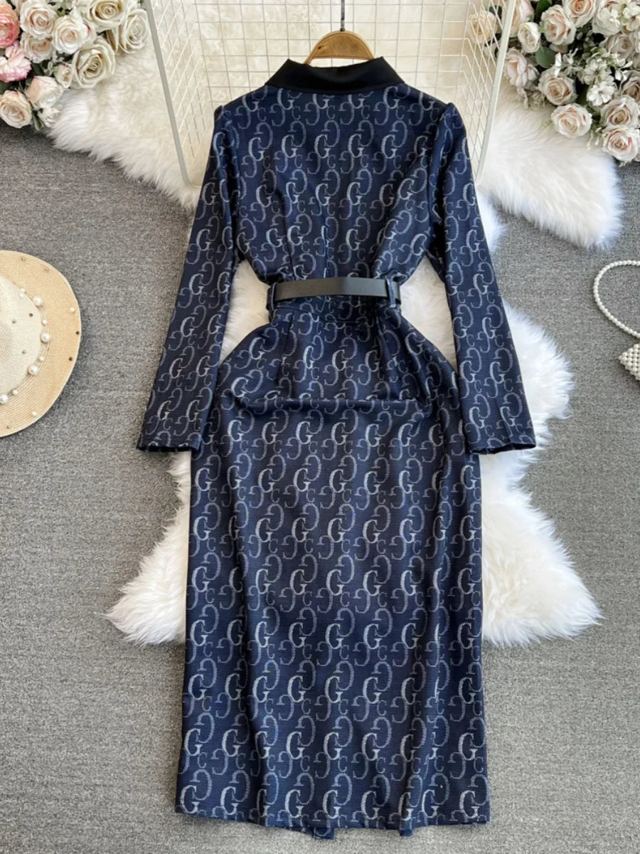 High-End Waist-cinched Midi Dress - Palm and Thread