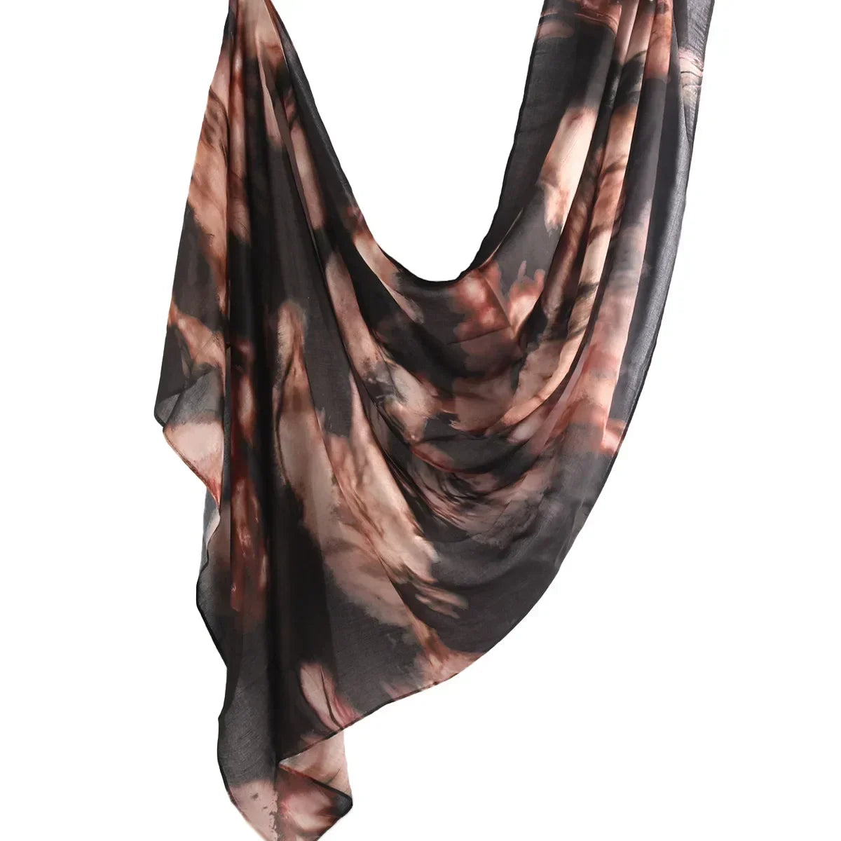 New Watercolor Tie-Dye Cotton Scarf - Palm and Thread