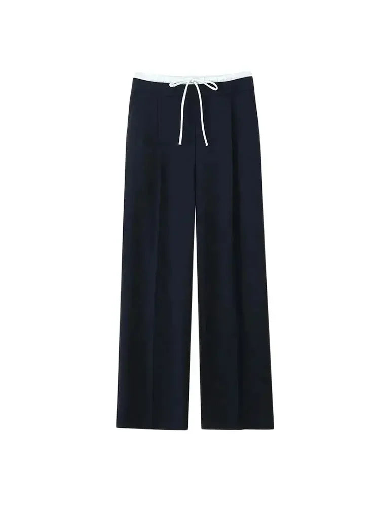 Double Waistband Wide Leg Pant - Palm and Thread
