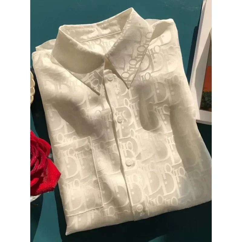 Classic Jacquard Long Sleeve Shirt - Palm and Thread