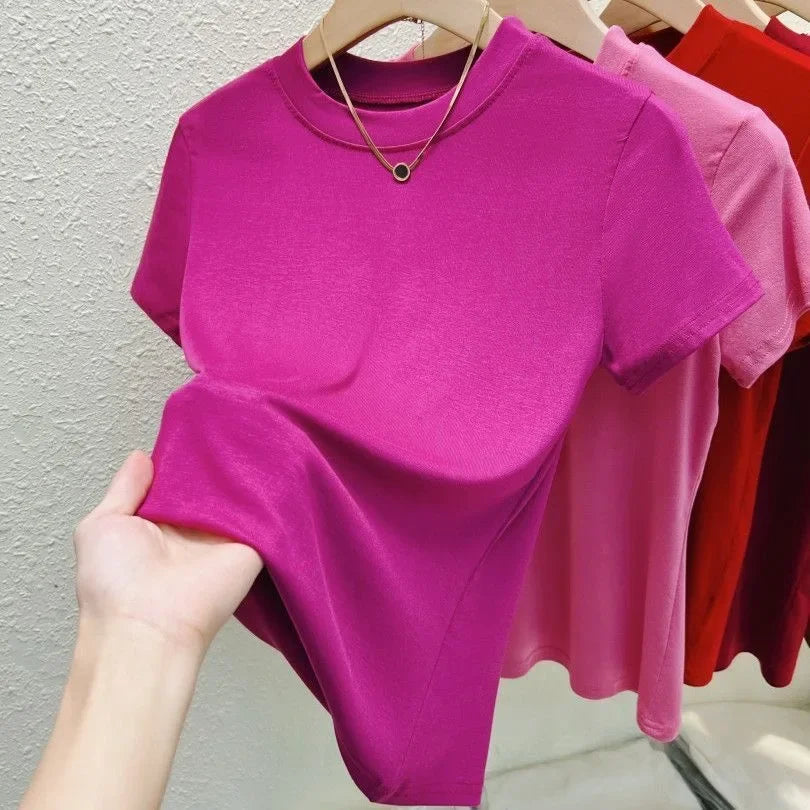 Slim Fashion T Shirt Street Casual - Palm and Thread