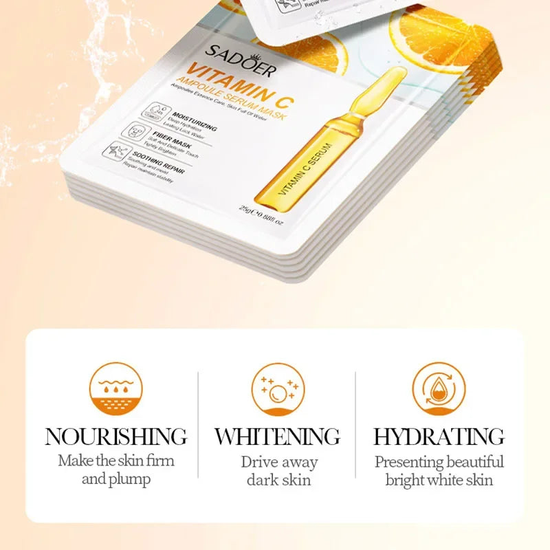 24K Gold Vitamin C Hyaluronic Acid Face Mask - Palm and Thread