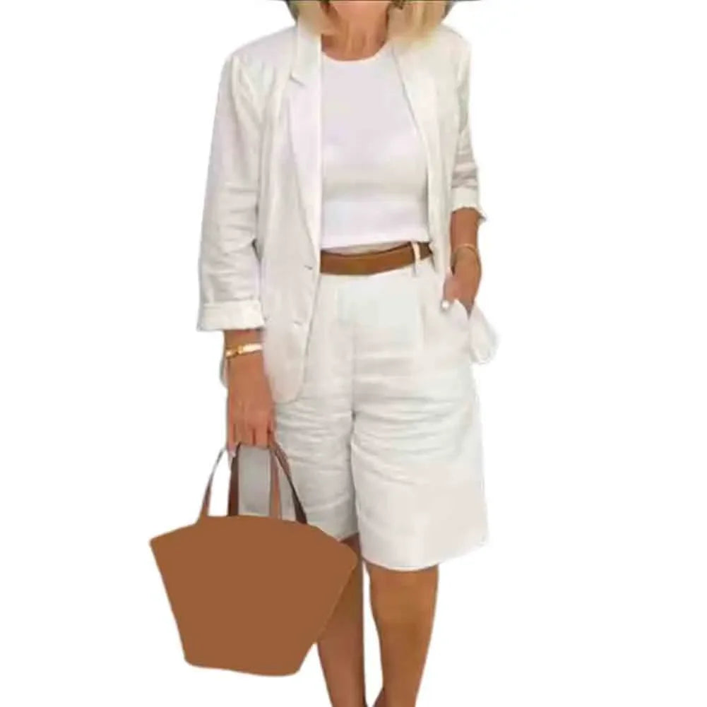 Formal Short Suit Knee Length Pant Outfit - Palm and Thread