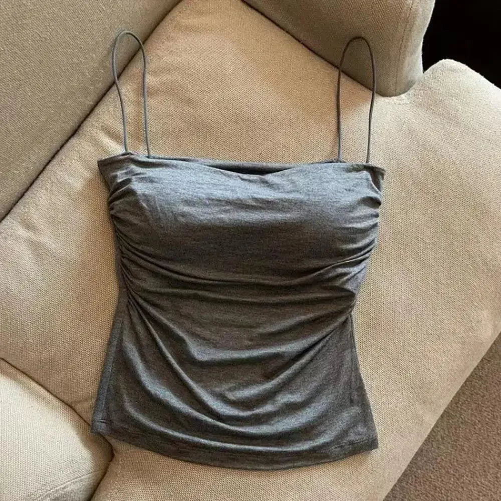 Camisole With Built In Bra Spaghetti Strap Tank - Palm and Thread