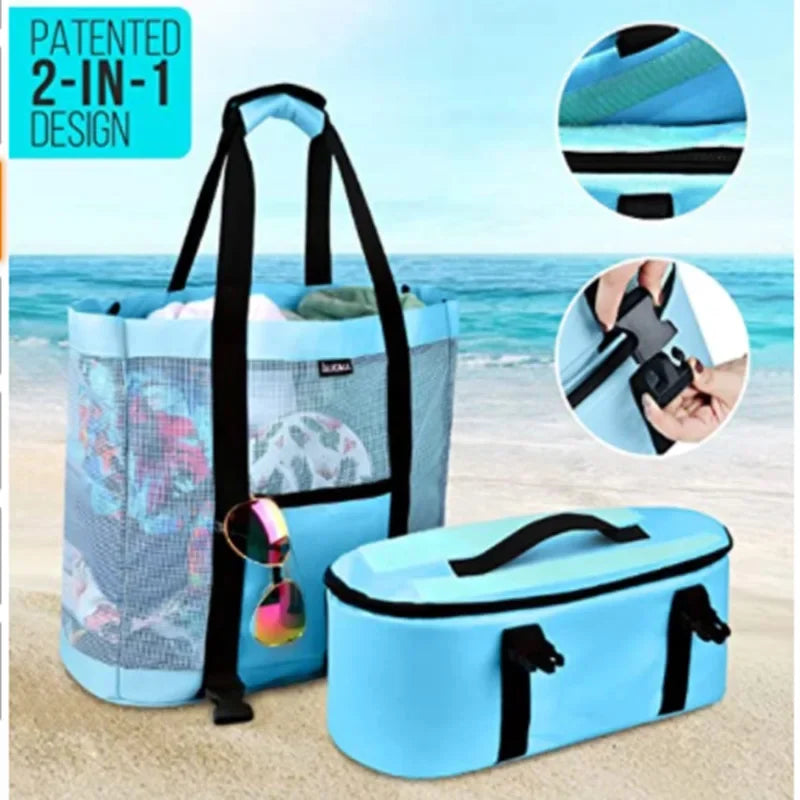 High Capacity Mesh Transparent Bag - Palm and Thread