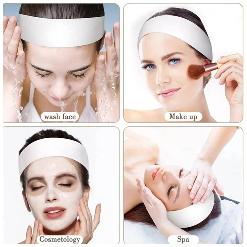 Disposable SPA White Facial Esthetician Headband - Palm and Thread