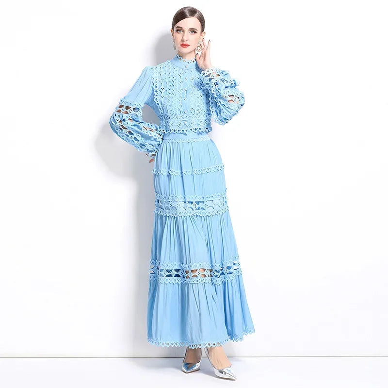 Elegant Long Maxi Dress 2 Piece Set - Palm and Thread