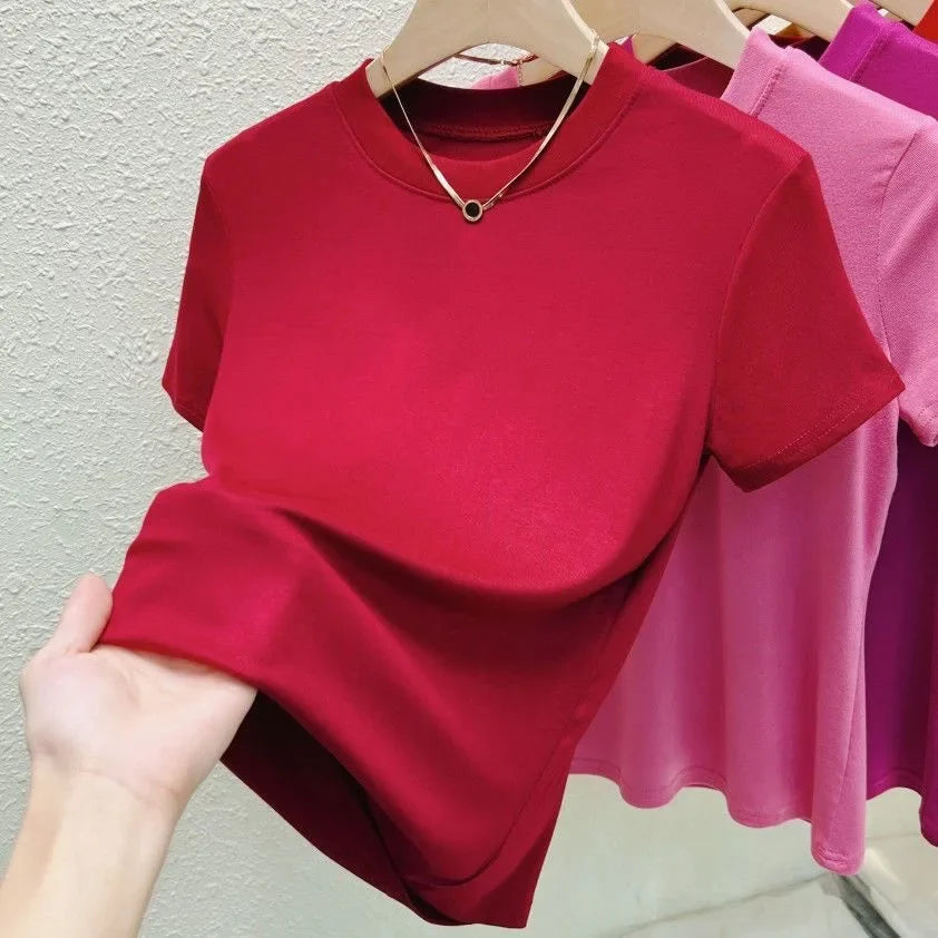 Slim Fashion T Shirt Street Casual - Palm and Thread