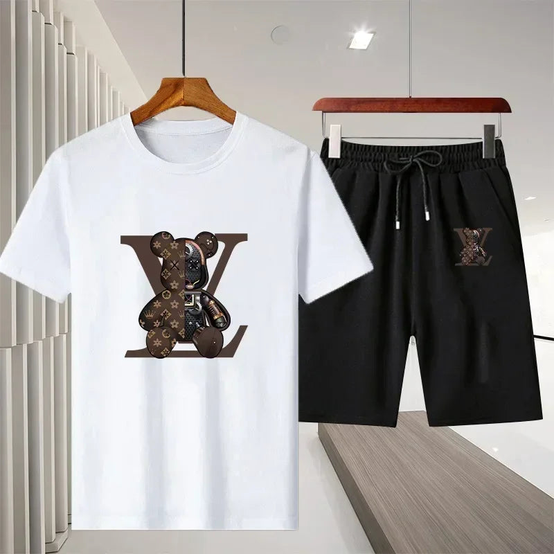 fashionable breathable T-shirt and short set - Palm and Thread