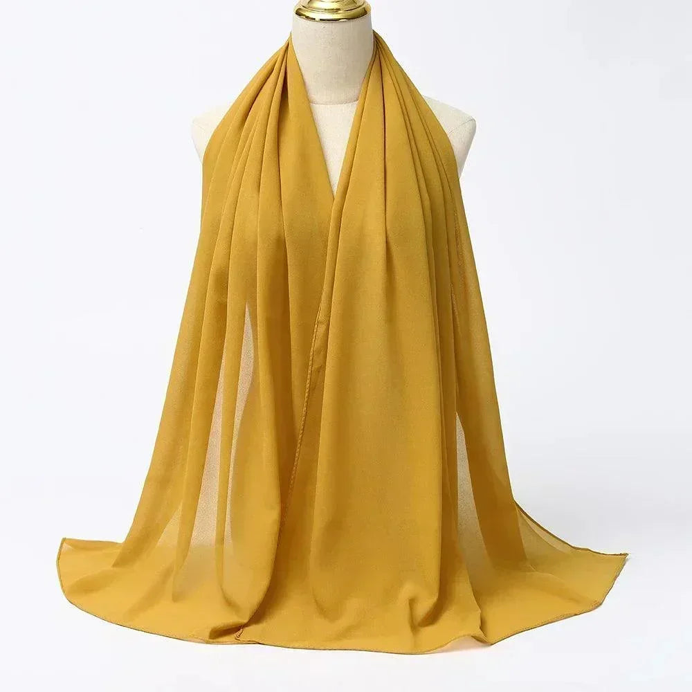 Chiffon Hijab Head Wrap - Palm and Thread