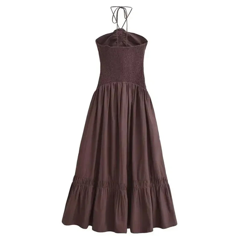 New Chic Tube Top Hanging Neck Dress - Palm and Thread