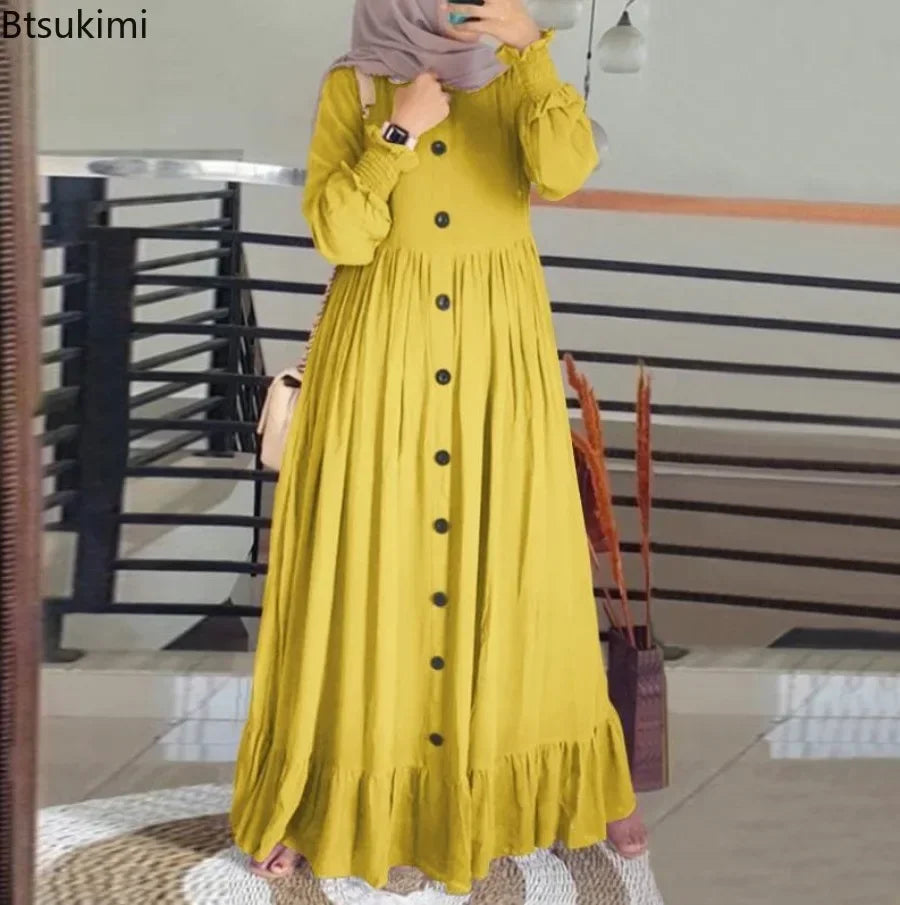 Vintage Petal Sleeve Ruffle Hem Sundress Maxi Dress - Palm and Thread