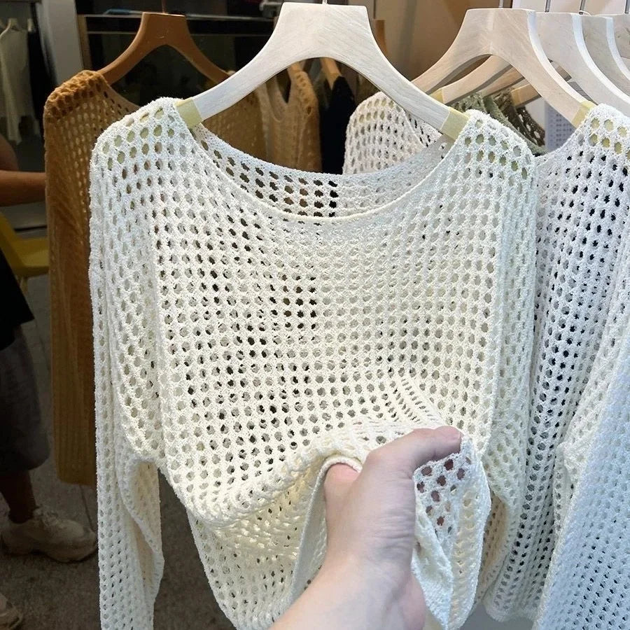 Mesh Vintage Sweater - Palm and Thread